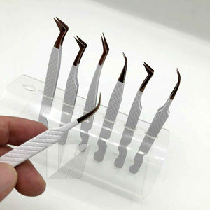 Pinces à épiler professionnelles de qualité supérieure Kaamir Instruments, en acier inoxydable japonais, anti-magnétiques, avec poignée confortable, pointe lisse - Product Image 4