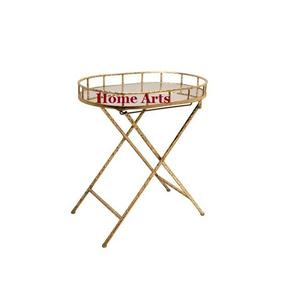 Plateau de service en métal et verre avec support, qualité supérieure, taille personnalisée, plateau à thé et café pour usage domestique et hôtelier - Product Image 2