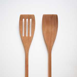 Cuillère en bois faite à la main en bois naturel durable pour la cuisine, le mélange sert un usage quotidien et les fêtes dans la cuisine à domicile - Product Image 3