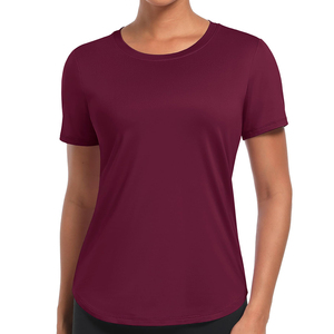T-shirt de sport pour femme à la mode Vêtements d'entraînement respirants ultra-doux pour l'été Matériau de haute qualité - Product Image 1