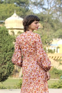 ชุดเดรสชายหาดคอวีพิมพ์ลายสำหรับผู้หญิงชุดเดรสยาวสไตล์ยุโรปและอเมริกันสำหรับฤดูร้อน - Product Image 5