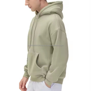 Sweat à capuche pour homme, collection hiver, streetwear tendance avec impression de logo personnalisé, 100% coton, style décontracté, uni teint - Product Image 6