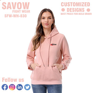 OEM Sweats à capuche pour femmes Pull surdimensionné en gros Sweats à capuche en coton Streetwear Vestes polaires Hauts d'hiver personnalisés - Product Image 3
