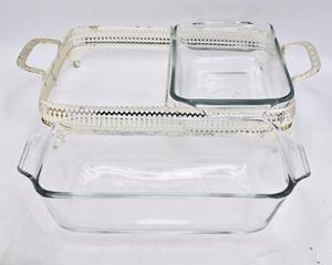 Casserole à double compartiment avec finition argentée, avec couvercles et support, pour servir des plats chauds et pour la présentation de table festive, en provenance d'Inde - Product Image 6