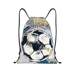 Cartoon Drawstring <b>Backpack</b> for Sports and <b>Daily</b> Use-Oxford Cloth Shoulder Bag with Polyester Lining - Product Image 3