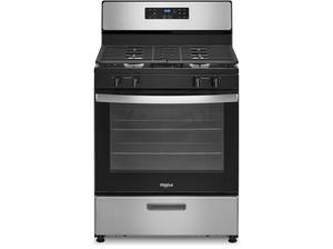 เตาแก๊สแบบตั้งพื้นขนาด 30 นิ้ว รุ่นใหม่ พร้อมหัวเตาแบบปิด 4 หัว ความจุ 5.1 ลิตร ระบบ SpeedHeat พร้อมฟังก์ชั่นอบแช่แข็ง ปิ้งย่าง และลิ้นชักสแตนเลส - Product Image 2