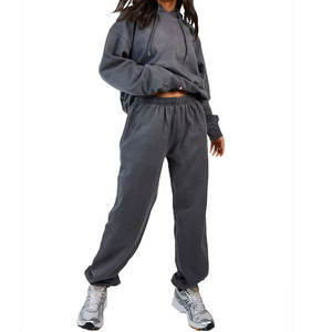 Survêtement nouveau conçu fabrication professionnelle style pro prix raisonnable qualité supérieure femmes survêtements lavés à l'acide - Product Image 1