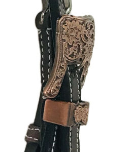 Top Trending Productos personalizados para caballos Western Headstall Beads Work Tachuela ecuestre de cuero hecha a mano - Product Image 6