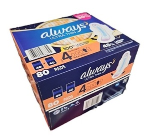 Toallas Sanitarias Always Ultra Finas Largas Super con Alas, Talla 2, 92 Unidades - Product Image 2