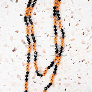 Collier de perles Rondell à facettes en pierre de résine naturelle ombragée au prix d'usine de gros provenant de fournisseurs de fabricants indiens SCI - Product Image 5