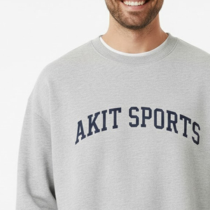 Sudadera de Cuello Redondo Extra Grande de Felpa 100% Algodón para Hombre, Informal de Invierno, de Primera Calidad, Secado Rápido, Transpirable, MOQ Bajo - Product Image 4