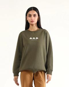 เสื้อสเวตเชิ้ตถักคอวีสำหรับผู้หญิง ดีไซน์ทันสมัย พิมพ์ลาย ใส่ได้ทุกวัน ขายส่งเสื้อผ้าสำหรับฤดูหนาว สไตล์ลำลอง - Product Image 5