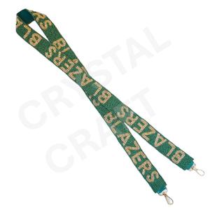 Para Who Dey Bengals, bolso de cuentas de semillas de oro blanco personalizado, correas, correa de monedero con cuentas para bolsos, accesorios de moda - Product Image 3