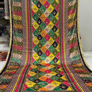 Designer Handwork Digital Printed Dupatta with Real Mirror Work Party Wear Traditional Scarf & <b>Shawl</b> - Product Image 1