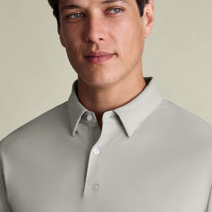 Camiseta de Manga Larga para Hombre, Personalizada al por Mayor, de Felpa, Corte Clásico, 100% Algodón, Transpirable, Color Gris Plateado, MOQ 10 Piezas - Product Image 3