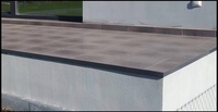 Profil de nez de marche Renoplast SC1 moderne en aluminium étanche avec drainage pour sols en céramique à bord unique - 200 cm 12 mm à emboîtement
