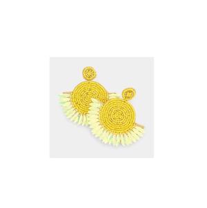 Boucles d'oreilles en perles de couleur rouge en forme de coeur 100% de haute qualité pour femmes filles à la main Design classique meilleure vente boucles d'oreilles utilisation de fête - Product Image 5