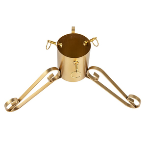 Support d'arbre de Noël en métal extérieur et intérieur de conception traditionnelle ornement d'arbre de Noël circulaire arrondi pour arbre - Product Image 1