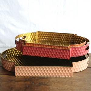 Lightweight Metal Ramadan <b>Tray</b> Suitable For Carrying Multiple <b>Tea</b> Glasses And Coffee Cups During Family Iftar - Product Image 3