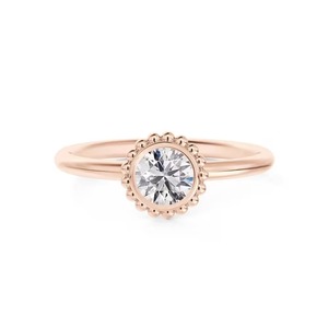 Anillo Solitario Apilable para Uso Diario con Diamante Redondo Cultivado en Laboratorio de 0.70 Ct F-VS2 Montado en Oro Sólido Pulido de 14K - Product Image 2