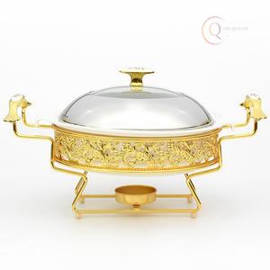 Plat à réchaud classique en acier inoxydable pour la mise en place de buffets commerciaux |   Durable et écologique pour les hôtels, les cafés et la restauration événementielle - Product Image 6