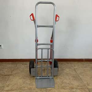 Truk tangan panjat tangga 2-roda ringkas dengan Platform lipat dan sistem tali pukulan - Product Image 5