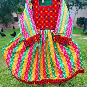 2023 Festival afgano Kuchi vestido para mujer bordado a mano tradicional Pashtun cultura vestido con decoración de lentejuelas de encaje - Product Image 6