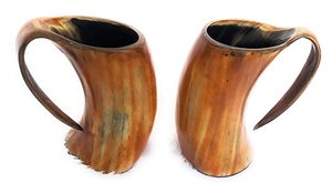 Mug à eau artisanal en corne de buffle pour une vie éco-responsable, corne de buffle polie de style viking, à thème animalier - Product Image 6