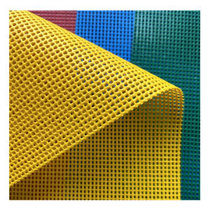 Tissu coloré de maille de polyester enduit de PVC de Teslin de textile de 1100D pour le trampoline élastique de <span class=keywords><strong>lit</strong></span>, salon de chaise de plage - Product Image 1
