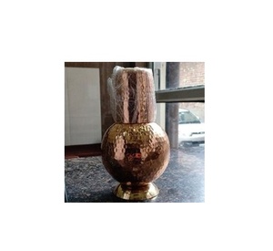 Jarra de cobre puro de buena calidad, recipiente especial de agua de verano, hecho de cobre puro 100%, fabricado en la India - Product Image 1