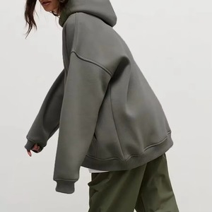 Sudaderas Extra Grandes Casuales de Invierno para Mujer, Lona 100% Algodón, Estampado con Insignia en la Parte Delantera, Talla Grande, Venta al por Mayor - Product Image 2