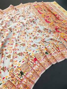 Chanderi Pashmina Saree Rich Look Weaving Butti en Whole Saree Running Blusa Con nuevo diseñador Sari - Product Image 3