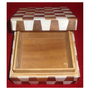 Jewelry Mop Inlay Wood Box Beautiful <b>Floral</b> Hand Glossy Design Custom Unfinished Wooden Storage Pine Unique Wooden Gift <b>Boxes</b> - Product Image 1