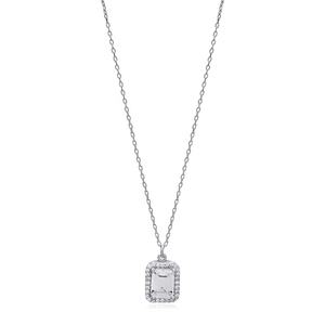Dainty Carré Forme Brillant Zircon Pierre Charme Collier Turc À La Main 925 Bijoux En Argent Sterling - Product Image 3