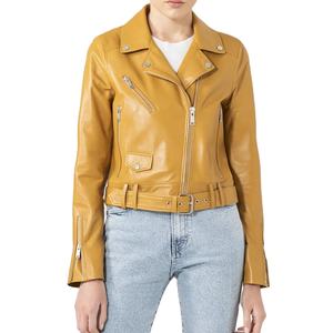 Vestes bomber en cuir véritable imprimées pour femmes, très vendues, vêtements de mode élégants, veste en cuir pour femmes chez Nurak - Product Image 3