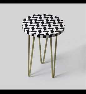 Vente exclusive Os MOP Incrustation Table Basse Qualité Standard Noir Blanc Meubles Forme Nature Morte pour Mariage Maison Mobile - Product Image 2