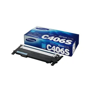 Cartouche de toner cyan originale Samsung CLT-C406S ST984A, poudre japonaise compatible avec les imprimantes Konica Minolta - Product Image 1