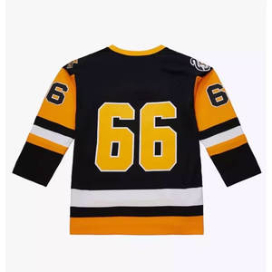 Maillot de hockey sur glace de qualité supérieure fabriqué en usine OEM nom d'équipe personnalisable bas quantité minimale de commande uniforme du meilleur matériau pour le sport - Product Image 2