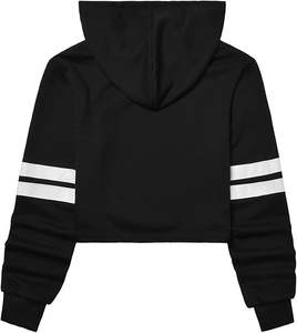 Sudadera con Capucha Personalizada con Logotipo para Mujer, Sudadera Deportiva, Sudadera Corta Informal para Mujer, Conjunto de Sudadera Corta Informal para Mujer - Product Image 1