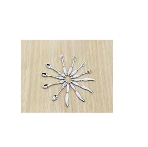 Stainless Steel <b>Fork</b> for Fruits and <b>Dessert</b> Stainless Steel Spoon and Resin Handle Top Quality Pieces at Cheap Price - Product Image 4