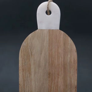 Planche à découper carrée en bois de grande taille pour la cuisine, épaisseur de 1,5 cm, lavable au lave-vaisselle, avec rainure pour le jus, pour la viande, les légumes, le fromage, l'artisanat, etc. - Product Image 1