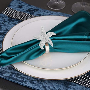 Servilletero decorativo de mesa de diseño Vintage, servilleteros de estrella de mar, perfectos para bodas y todos los eventos, accesorios de mesa - Product Image 2