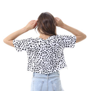 WAKIN WEAR 2025 Camisas cortas con estampado floral Ropa informal de verano de tacto suave para mujer Nueva llegada con servicio OEM - Product Image 3