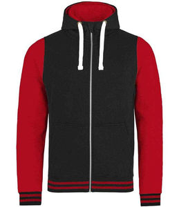 Prix bon marché tissé étiquette hommes 100% coton uni unisexe poids lourd fermeture éclair complète sweat à capuche logo personnalisé surdimensionné pull à capuche - Product Image 2