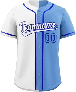 เสื้อเบสบอลพิมพ์ซับลิเมชันที่มีชื่อและจำนวนผ้าระบายอากาศได้ดี - Product Image 3