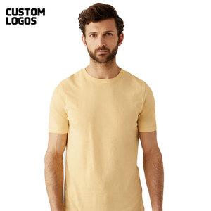 100% algodón transpirable camiseta Unisex de alta calidad cuello redondo Camiseta hombres - Product Image 5
