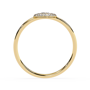 แหวนเพชรแท้ทรงบริลเลียนต์ 0.14 กะรัต ทองคำแท้ 14k 18k สีเหลืองทองและโรสโกลด์  รับรองโดย IGI ดีไซน์มินิมอล เหมาะสำหรับเป็นแหวนหมั้นหรือแหวนแทนใจ - Product Image 6