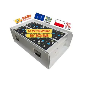 Eu Warehouse 48V Diy Lifepo4 Battery Box Kit 16S Lifepo4 280ah Phosphate Lithium Battery Case 48V Battery Box