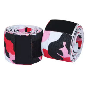 Bande de compression pour le genou en néoprène élastique à haute élasticité, unisexe, personnalisable, pour la musculation, la musculation, la compression, la salle de sport - Product Image 6