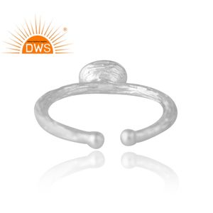 แหวนพลอยลาบราดอไรต์ธรรมชาติสีเงิน925การออกแบบพื้นผิวสำหรับผู้หญิงเครื่องประดับที่กำหนดเองของขวัญสำหรับผู้หญิงสำหรับผู้หญิง - Product Image 2